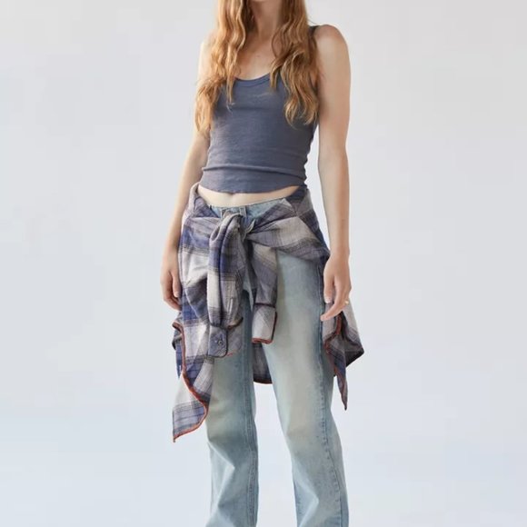 BDG Carl Slouchy Flannel Button-Down Shirt Size Small - Picture 5 of 9